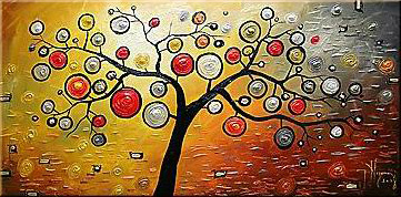 tree painting - Unknown Artist tree art painting